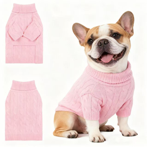 เสื้อกั๊กขนสุนัขถักแบบเรียบง่ายสำหรับทุกฤดูกาล เสื้อผ้าสัตว์เลี้ยง ผู้ผลิตจากจีน - Product Image 1