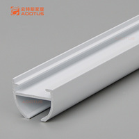 Rail de rideau mural pour plafond avec support dissimulé, système de rail compact en aluminium pour la maison et les appartements