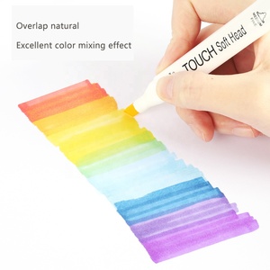 Marqueur à base d'alcool à double pointe 24/36/48/60/80/120/168 couleurs <span class=keywords><strong>Carré</strong></span>/Triangle Double Marqueur Permanent Art Croquis Dessin - Product Image 4