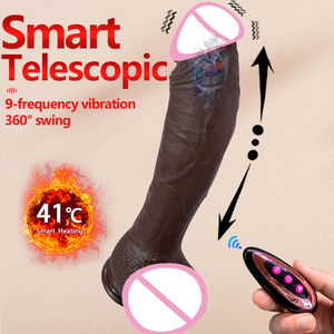 Delove <span class=keywords><strong>Dildo</strong></span> Realistico Telescopico XXL Pene Lungo Enorme con Telecomando Vibratore a Spinta Riscaldante Punto G per <span class=keywords><strong>Donne</strong></span> - Product Image 4