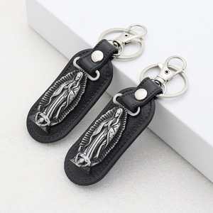 Llavero de Metal DE LA Virgen María, llavero católico, regalo religioso de cuero PU, llavero de San Cristóbal Benito Jesús - Product Image 5