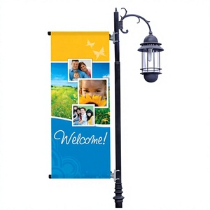 Soporte para Pancartas Publicitarias en Postes de Luz, Personalizado al por Mayor, Resistente al Viento, de Doble Cara - Product Image 1