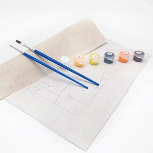 XIXI Peinture par numéros pour enfants de haute qualité, faite à la main, sur toile, kits DIY en acrylique avec sujets animaux - Product Image 3