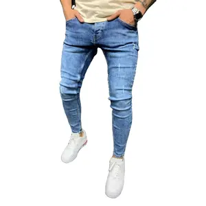 D0801ME28 Streetwear Personnalisé Nouveau Design OEM Denim Plus La Taille Déchiré Hip Hop Stretch Hommes Jeans Sehefashion