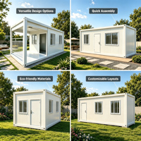 Maison conteneur préfabriquée facile à installer, étanche et isolée, pour petit logement modulaire, bureau mobile ou dortoir de chantier