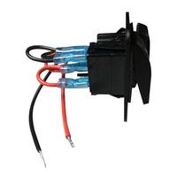Pengisi Daya USB Ganda DC12V-24V 4.8A dengan Voltmeter LED Sakelar Rocker LED dengan Dudukan untuk Truk ATV UTV Kapal Laut SUV Karavan
