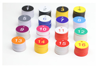 Nouvelles étiquettes numérotées JK JKBS-BR031 en ABS, 8 couleurs, diamètre 3,5 cm, pour l'élevage, les ruches, les boîtes d'apiculture, les marques d'animaux et de bétail