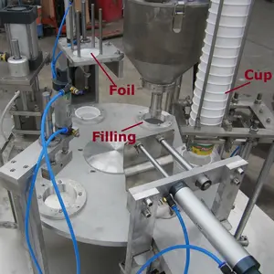 Juice Spout Pouch Filling Machine Rotary Cup Filling Sealing Machine