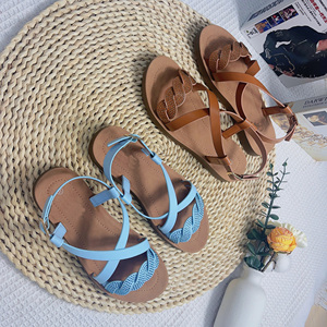 <span class=keywords><strong>Sandalias</strong></span> <span class=keywords><strong>de</strong></span> tacón bajo con hebilla <span class=keywords><strong>de</strong></span> moda <span class=keywords><strong>para</strong></span> <span class=keywords><strong>mujer</strong></span>, <span class=keywords><strong>sandalias</strong></span> <span class=keywords><strong>de</strong></span> verano <span class=keywords><strong>para</strong></span> exteriores con punta abierta, <span class=keywords><strong>de</strong></span> cuero PU - Product Image 2