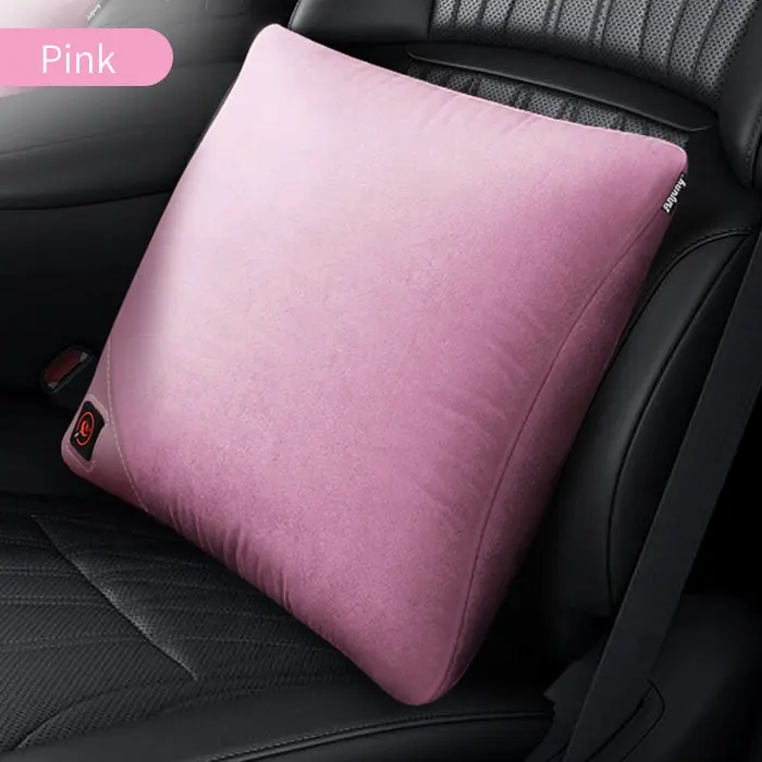 Anjuny Soft Square Decorative Electric Heating Throw Pillow Portable Heated Pillow