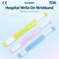 Bracelet d'identification jetable et inscriptible pour mère et bébé, pour usage hospitalier