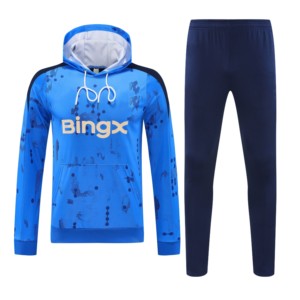 Chándal de Entrenamiento con Cremallera Completa y Estampado en Relieve para Otoño e Invierno, Sudadera de Manga Larga, Ropa de Fútbol 25/26, Sudadera con Capucha, Uniforme de Clubes Europeos - Product Image 1