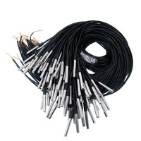1 buah DS18B20 baja tahan karat tahan air DS18b20 1m 3m 5m benang Sensor suhu 18B20 kabel