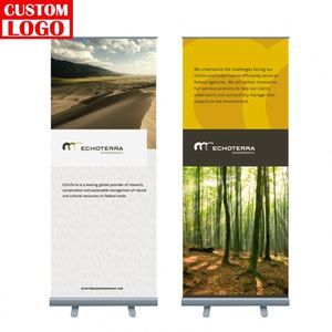 Banners Enrollables Publicitarios para Interiores, Ecológicos y Ligeros, Soporte Portátil con Marco de Aluminio Retráctil, Montaje sin Herramientas - Product Image 1