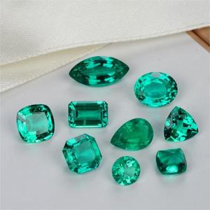 Wholesale <strong>Loose</strong> Lab Grown <strong>Emerald</strong> Oval Cut Gemstones with Heat Treatment Third Party Certified Custom Sizes Color Play/Fire - Product Image 2