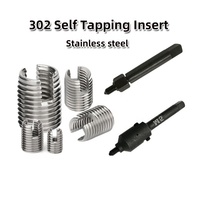 Inserts autotaraudeurs entièrement filetés en acier inoxydable 302 M2-M24, marque BEINANJIXIE, pour une résistance accrue, antidérapants, fendus 1,5 mm