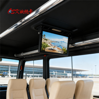 OSK 18.5 Écran de bus LCD rabattable de 19 pouces pour TV 12V/24V Écran de bus pour montage au plafond et sur le toit
