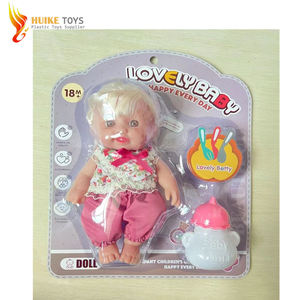 Poupées en vinyle bon marché en gros 2025, poupées en tissu avec biberon et sucette, poupées douces pour bébés, cadeau d'anniversaire unisexe, jouet câlin à tenir - Product Image 2