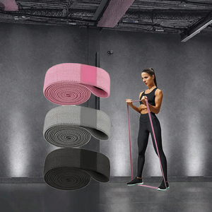 Set di 3 Fasce Elastiche di Resistenza in Tessuto Poliestere Ecologico di Alta Qualità per Allenamento Fitness a Casa - Product Image 2