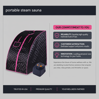 Sauna Portátil Tradicional de Vapor Húmedo para Uso Personal en Casa, Dormitorio, Spa, Relajación, para Sala de Estar