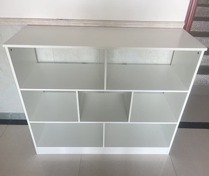 Étagère de <span class=keywords><strong>rangement</strong></span> multi-usages en bois blanc, autoportante, à trois niveaux, grande capacité, écologique, pour la maison, le bureau, le salon - Product Image 3