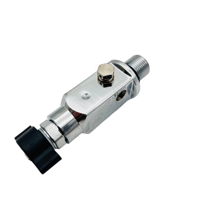 CGA870 Pin Index Valve for Oxygen Cylinder Plate Chrome