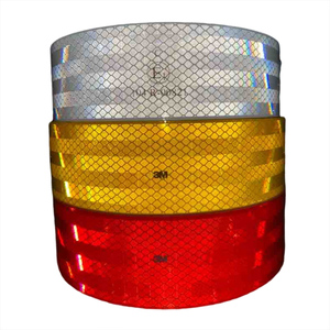 Rouleau de vinyle adhésif réfléchissant de qualité diamant de 2 pouces, autocollant réflecteur ECE104R, bande réfléchissante de sécurité pour camion, pour véhicule - Product Image 5