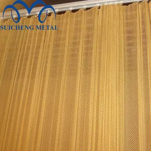 アルミチェーンメールメッシュ/チェーンカーテンスクリーン/カラフルな装飾金属メッシュカーテン
