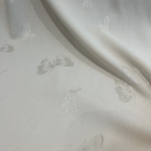 قماش بروكيد جاكار ساتان عاجي بعرض 59 بوصة يباع بالياردة من فاكتابك إكستشينج - Product Image 2