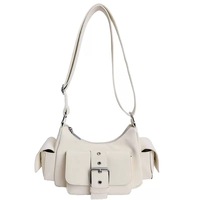 Tas Selempang Wanita Vintage Model Motor, Bahan Suede Lembut, Gaya Y2K,  Personalisasi,  Model Terbaru, Resleting, Tali Tunggal