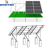 Système de montage solaire pour ferme photovoltaïque, structure de support de panneaux, support en acier galvanisé à chaud, haute résistance, solution personnalisée