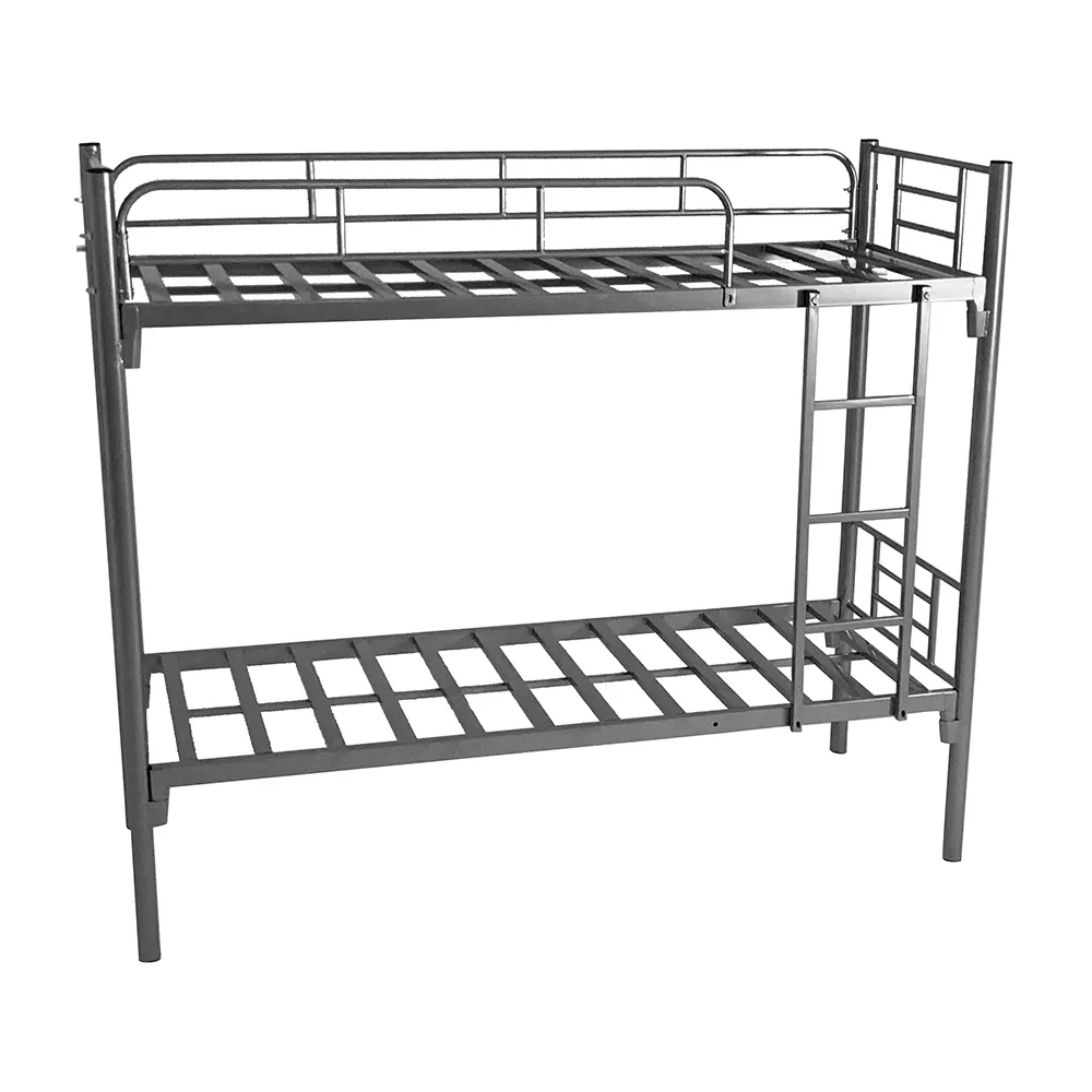 Direct Manufacturer Cheap Strong Hostel Double Decker Designs Ladder Metal Bunk Bed