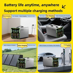 Estación de energía móvil de carga de pila montada en vehículo USB <span class=keywords><strong>solar</strong></span> portátil para exteriores de 2000W con paneles solares o paneles fotovoltaicos - Product Image 5