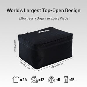 حقيبة سفر قابلة لإعادة الاستخدام وقابلة للتخصيص لتوفير المساحة عند تعبئة الملابس أثناء العطلات والرحلات الطويلة - Product Image 6