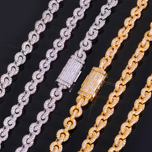 VVS1 Circular Synchronicity Moissanite Cable <b>Chain</b> 925 Sterling Silver O-Link Architecture <b>Iced</b> <b>Out</b> Hip Hop Tester Pass - Product Image 2