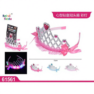 Serre-tête Couronne Cœur Lumineuse Peiyong pour Fêtes d'Enfants - Fournisseur Grossiste Couronnes Guirlandes Diadèmes Modèle Spécialisé 61561 - Product Image 1