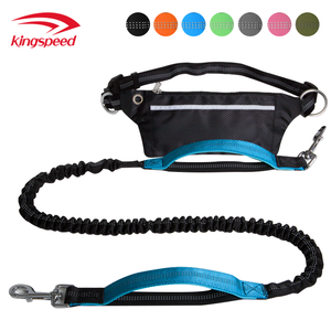 Tugas berat reflektif Dual empuk tahan air nilon seng logam campuran kantong pinggang untuk anjing berjalan Jogging berlari tali bebas genggam - Product Image 6