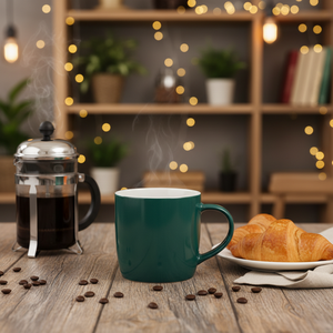 Tazza in Ceramica di Design Nordico di Lusso, Grande Capacità per Caffè/Tè, con Logo Pubblicitario Stampato e Confezione Regalo - Product Image 3