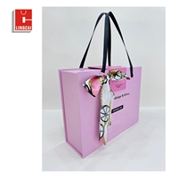 Boîte d'emballage cadeau portable sur mesure, boîte en carton de luxe avec ruban pour perruque de cheveux humains