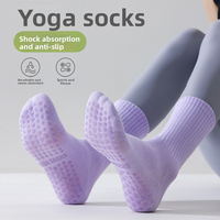 Calcetines Deportivos de Yoga y Pilates JSTAR Personalizados con Bordado, MOQ Bajo, Premium, Antideslizantes, de Algodón con Agarre para Mujer