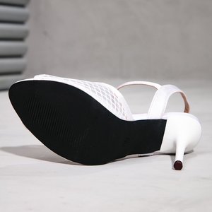 Nuevas Sandalias de Tacón Alto con Punta Abierta, Elegantes y Versátiles, de Malla Calada, con Tacón de Aguja, a la Moda y Lujosas - Product Image 6