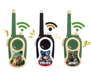 Nouvel ensemble talkie-walkie populaire 2025 de 300 m, longue portée, pour enfants, jouet récepteur portable, <span class=keywords><strong>police</strong></span>, dinosaure, militaire, interactif parent-enfant - Product Image 1