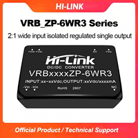 Módulo de Alimentación CC-CC Regulado Aislado Hi-link VRB0512ZP-6WR3 de 6W, 5V a 12V, Encapsulado DIP de Orificio Pasante para Instrumentos Industriales