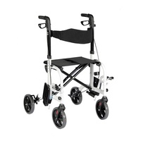 Ventes chaudes, déambulateur pliable léger en aluminium européen et chaise de transport pour adultes