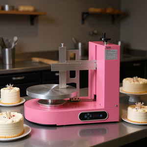 Machine à décorer les gâteaux Vevor, 6 à 14 pouces, étaleur de glaçage électrique en acier inoxydable, usage commercial pour boulangerie - Product Image 2