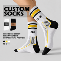 Chaussettes personnalisées en coton peigné respirant et doux, vente chaude, commande en gros pour marques à marque privée