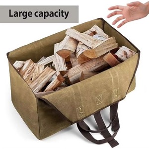Bolsa de Lona Personalizada para Leña, con Asa Resistente, para Acampar al Aire Libre, Muestra Gratis - Product Image 3