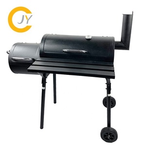 Grill de <span class=keywords><strong>barbecue</strong></span> à charbon de bois professionnel, grande zone de cuisson professionnelle robuste, fumeur à décalage, chariot à granulés noir, <span class=keywords><strong>barbecue</strong></span> - Product Image 5