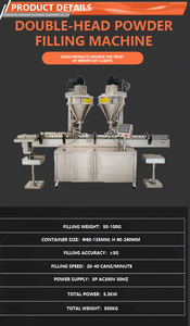 Máquina de Llenado de Polvo Totalmente Automática de Doble Cabezal con Función de Sellado y Empaquetado, Apta para Alimentos, Productos Químicos, Cacao y Aromatizantes - Product Image 5