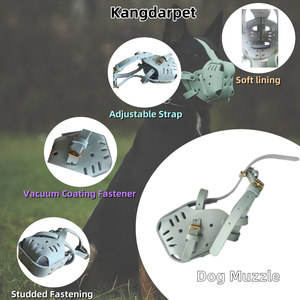 Nuovo Museruola Kangdarpet di Alta Qualità in Pelle Resistente e Anti-morso, Regolabile per Cani di Taglia Grande come Malinois, Pastore e <span class=keywords><strong>Pitbull</strong></span> - Product Image 6